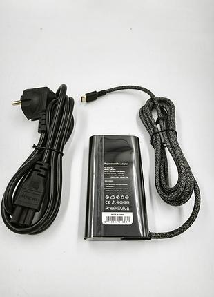 Zmh12 блок питания скругленные грани для ноутбука hp 5-20v, 3.25a, 65w, type-c прямой разъем