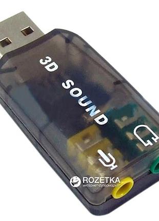 Звукова карта dynamode 3d sound (5.1) usb-soundcard 2.0 адаптер