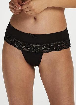 Стрінги hunkemoller, чорного кольору, розмір xs/s