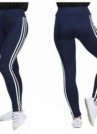 Спортивные женские синие лосины лосины для фитнеа леггинсы для спорта m