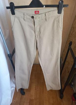Брюки чинос dickies skinny fit straight leg (w30) оригинал