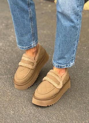 Зимові жіночі ugg на платформі 🤎