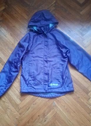 Куртка вітрівка х капюшоном і кишенями від sherpa