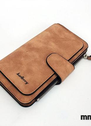 Женский кошелек портмоне клатч baellerry forever n2345, компактный кошелек девочке brown