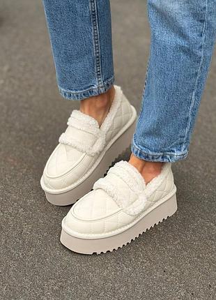 Зимові жіночі ugg на платформі 🤎