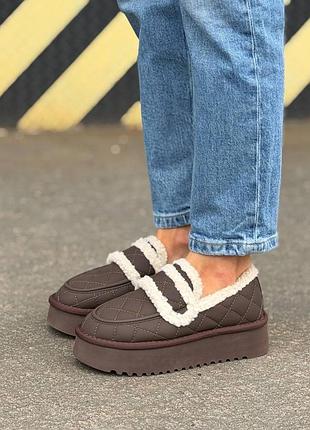 Зимові жіночі ugg на платформі 🤎