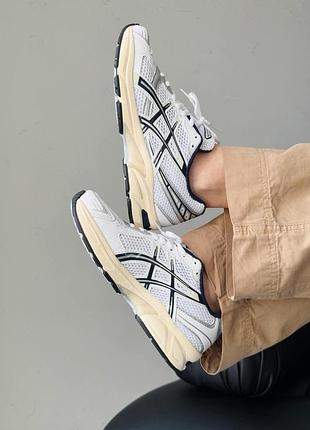 😍 жіночі кросівки asics gel-1130 white/black/beige