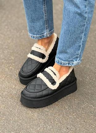 Зимові жіночі ugg на платформі 🤎