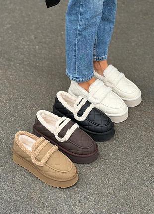 Зимові жіночі ugg на платформі 🤎