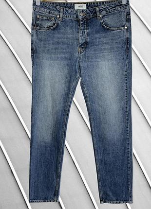 Мужские голубые джинсы webzk w33 l32 l xl 50 52 зауженные джинсы slim fit джинсы на пуговицах светлые wezk w33 l32
