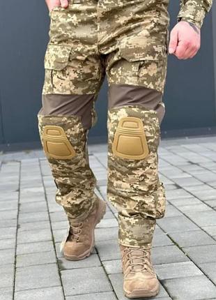 Тактические брюки с наколенниками 7.62 g3 пиксель