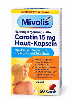 Mivolis carotin 15 mg haut-kapseln — 60 капсул