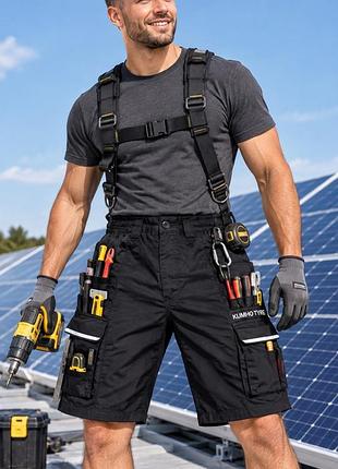 Чоловічі робочі шорти work-guard чорні xl бавовна / поліестер
