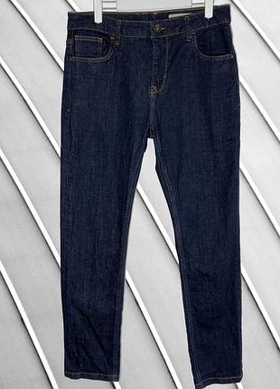 Чоловічі темно-сині джинси denim365 w34 l xl 50 52 завужені джинси slim fit базові сині джинси denim365 w34