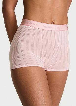 Трусики-шортики с высокой талией и логотипом sosoftTM modal ultra-fine. victoria’s secret. оригинал 🇺🇸