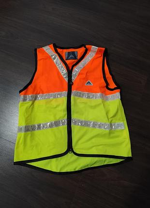 Велоодяг унісекс altura жилетка для безпеки помаранчева, салатова, розмір xs/s