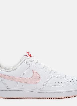 Кросівки жіночі nike court vision low valentine's day білі з рожевим