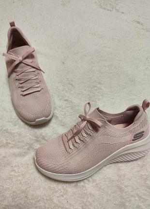 Жіночі кросівки skechers ultra flex рожеві 39.5р 26.5см нові