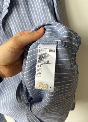 Чоловіча лляна сорочка uniqlo 6
