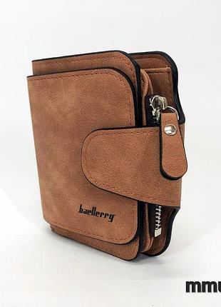 Кошелек женский baellerry n2346, небольшой женский кошелек, стильный женский кошелек brown