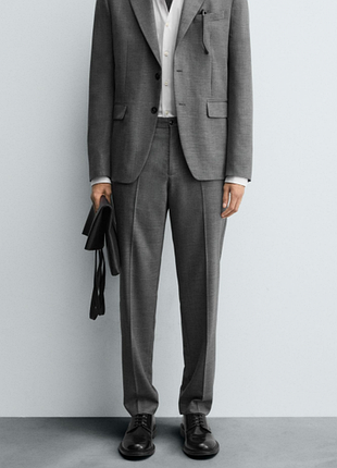 Брюки zara 19524 grey marl