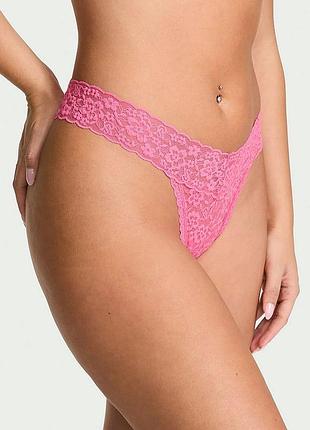 Мереживні трусики тонг victoria's secret