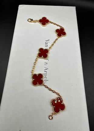 💎new💎брендовый браслет van cleef , vca, клевер, ван клиф ♥️♥️♥️с логотипом