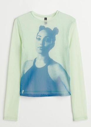 Лонгслів жіночий h&m топ сіточка