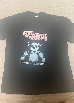 Футболка для підлітків five nights at freddy's, чорна