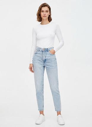 Джинси жіночі світло-блакитні bershkа р.36 (s) mom мом fit