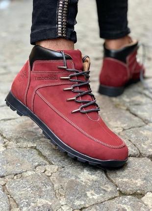 Ботинки тимберленд timberland bordo, ботинки тімберленд