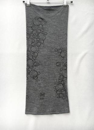 Баф 100% merino wool мериносова вовна сірий