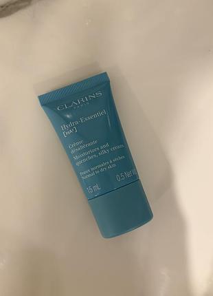 Інтенсивно зволожувального денного крему для обличчя clarins hydra-essentiel [ha²] silky cream об'ємом 15 мл