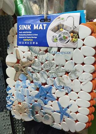 Килимок для раковини sink mat силіконовий