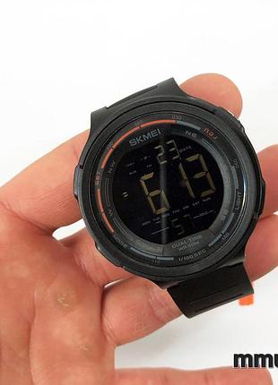 Годинники наручні чоловічі skmei 1841bk black, для військовослужбовців, тактичні протиударні. колір: чорний