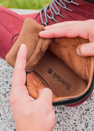 Ботинки тимберленд timberland bordo, ботинки тімберленд6 фото