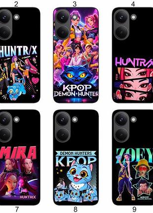 Силіконовий чохол kpop demon hunters для xiaomi poco x8 pro 5g кейс-поп дизайн