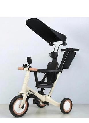 Велосипед беговел с родительской ручкой maraton cruzzer versa 4 в 1