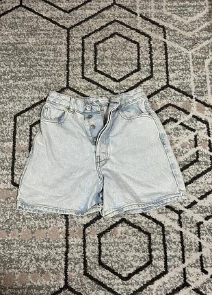 Шорти zara світлі джинсові