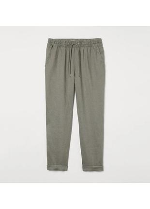 Льняні брюки h&m 2