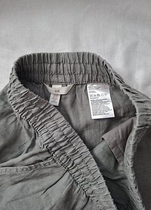 Льняні брюки h&m 5