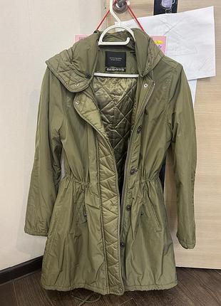 Жіноча парка scotch & soda maison scotch болотного кольору розмір m