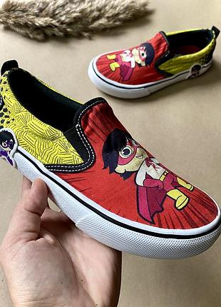 Кеди-слiпони дитячі унісекс skechers red titan 32 розмір устілка 20 см | червоно-жовті