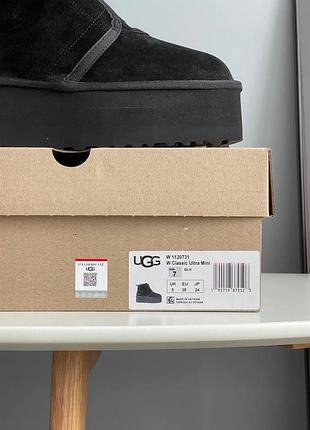 Жіночі угги ugg neumel platform zip slipper black 7