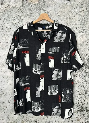 Стильна сорочка h&m divided x scarface (обличчя зі шрамом)