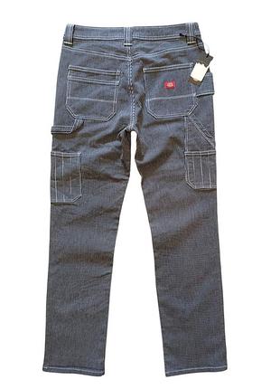 Брюки женские dickies hickory stripe carpenter pants (relaxed) s/m