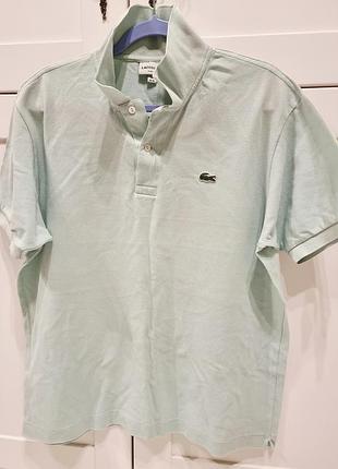 Футболка lacoste, мятного цвета, б/в, размер xl