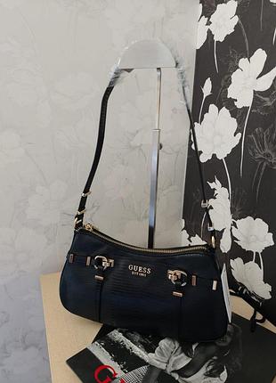 Сумка жіноча guess кросбоді чорна з pu шкіри
