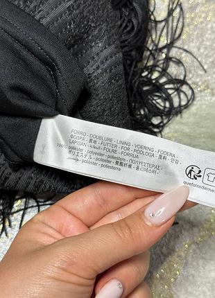 Мини юбка с бахромой&nbsp;zara 6