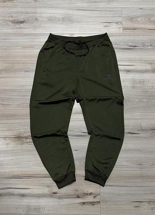 Хаки удобные спортивные штаны пума puma training track pants, l, оригинал